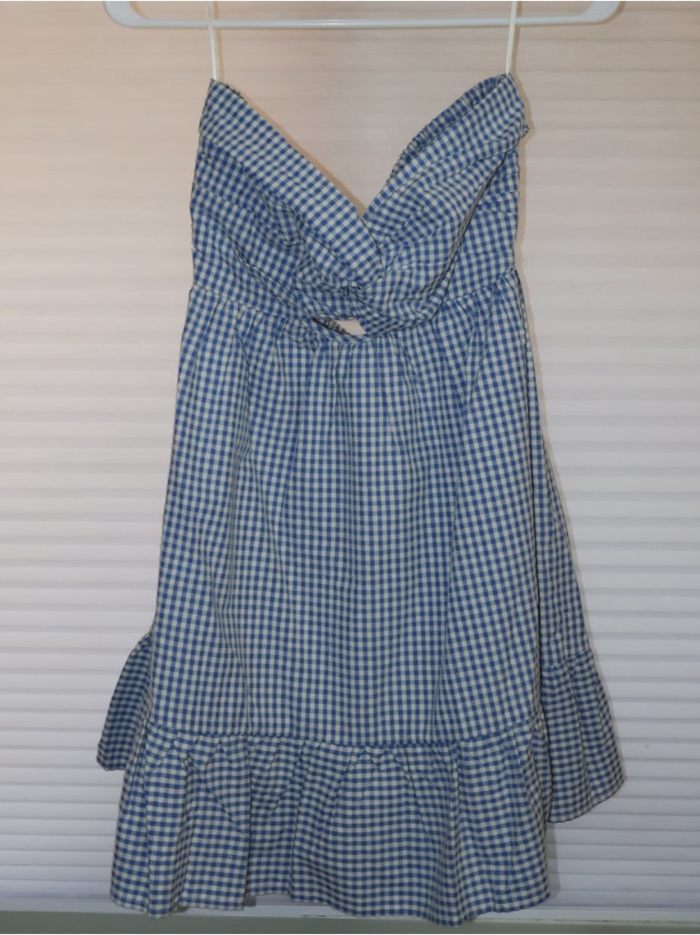 Cotton Candy Blue and White Gingham Dress